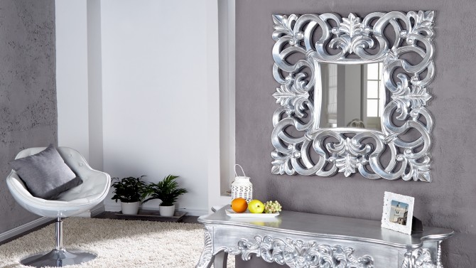Grand miroir rond design moderne cadre bois flotté Roy - GdeGdesign