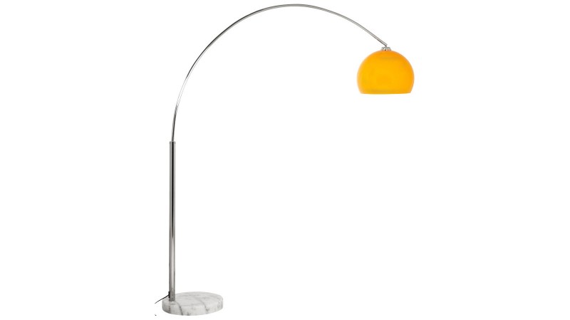 Lampe de salon moderne avec pied en arc